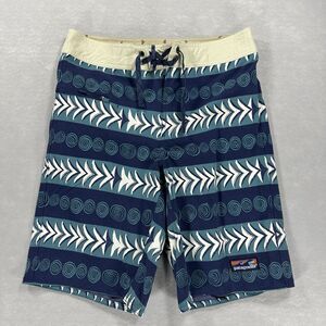 PATAGONIA Drawstring Tie Blue Wave Farer Stone Swim Trunks Board Shorts Men's 30